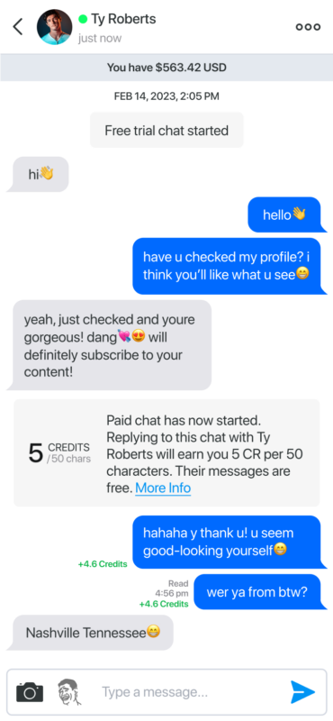 Alua's paid messaging