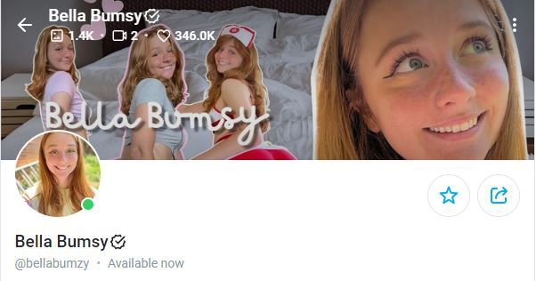 Bell Bumsy OnlyFans page