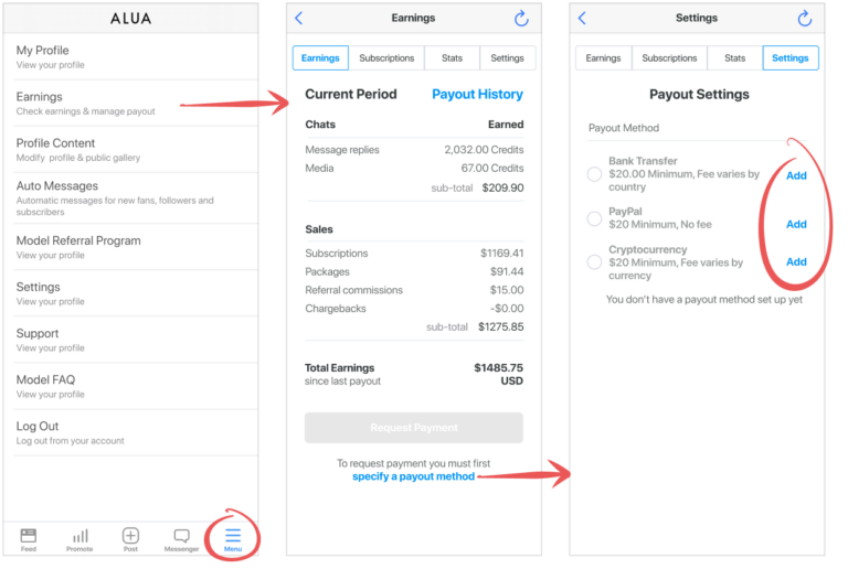 Alua's PWA version