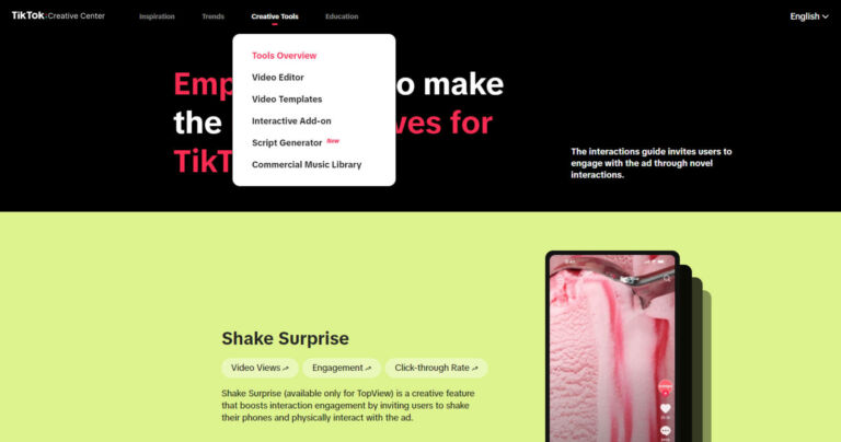 TikTok Creative Center | Video Editor